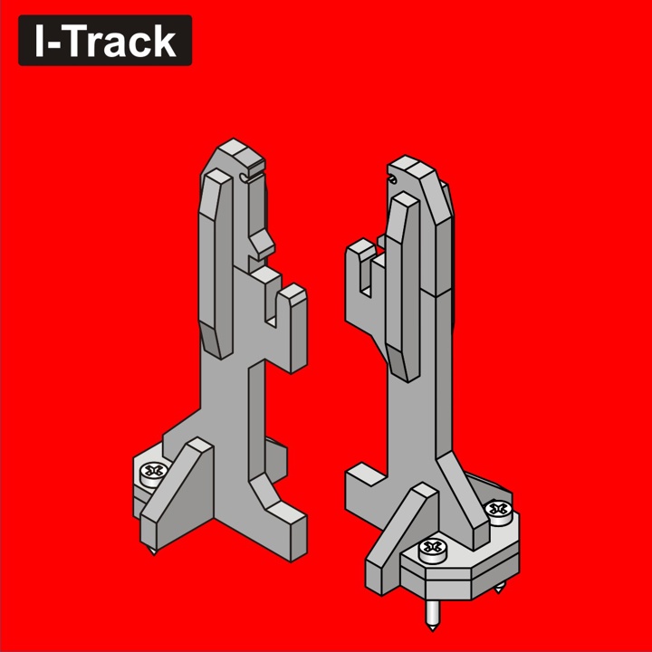 Pieds pour Rondela ou pour Segment - n°5 hauteur 64mm, 12 pcs   HCT9690-05 I-Track France 