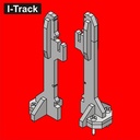 Pieds pour Rondela ou pour Segment - n°12 hauteur 128,1mm - 12 pcs   HCT9690-12 I-Track France 