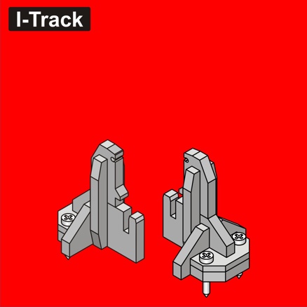 Pieds pour Rondela ou pour Segment - n°2 - 21,9mm, 12 pcs   HCT9741-02 I-Track France 