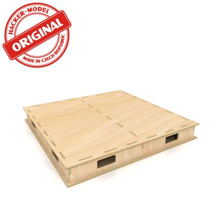 Module ép. 6 cm prêt à assembler Easy fit en contreplaqué découpé laser  - 50x50x6 cm HCT9820Z I-Track France 