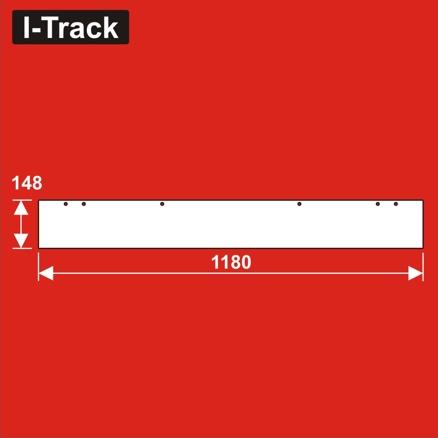[HCT9805A-SW] Parois latérales pour Module prêt à assembler  1180x148mm Blanc HCT9805A-SW I-Track France 