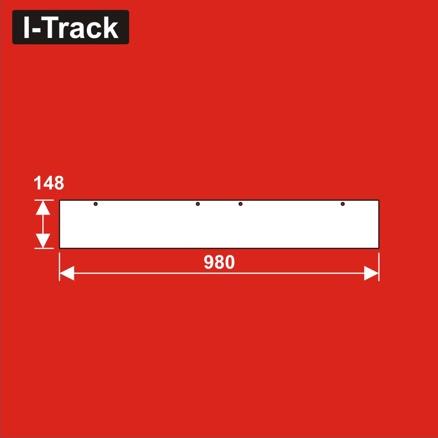 [HCT9805C-SW] Parois latérales pour Module prêt à assembler  980x148mm Blanc HCT9805C-SW I-Track France 