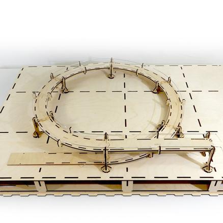 Rondela-358mm  360° voie unique, cercle de base HCT9672R3 I-Track France 
