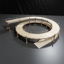 Rondela-419,6/481,2mm, 540° double voie, cercle de base HCT9673DR5 I-Track France 