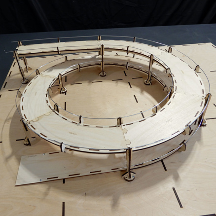 N Rondela- R194,6/228,2mm, 540° double voie, cercle de base HCT9980DR5 I-Track France 