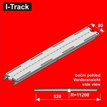 [HCT9652] H0 Segment supérieur de transition 520x80mm 1 pce HCT9652 I-Track France 