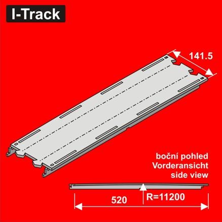 H0 Segments de raccordement 100x131,5 mm HCT9652D-A I-Track France 