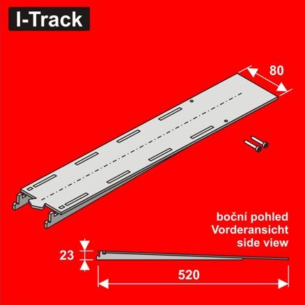 [HCT9654] H0 Segment de transition inférieur voie unique 80x520mm 1pc HCT9654 I-Track France 