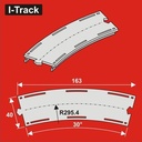N Segment courbe voie unique, R25,4mm,30°,l.40,6p. HCT9979 I-Track France 