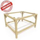 Soubassements en bois raboté 100x90 hauteur 66 cm HCT9851C I-Track France 