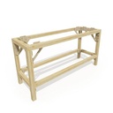 Soubassements en bois raboté 120x20 hauteur 50cm HCT9854L I-Track France 