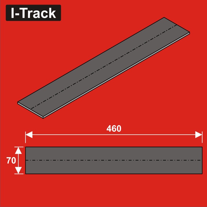 Sous-couche de voie 460x70x5mm 12 pces HCT9655B I-Track France 