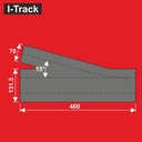 Sous-couche de voie 460x131,5x5mm 12 pces HCT9655DB I-Track France 
