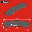 Sous-couche de voie Ra604,4x70x5mm 12 pces HCT9666B I-Track France 