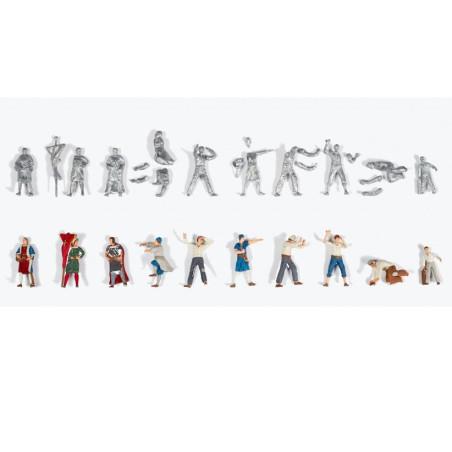 SET OF 10 METAL FIGURINES FOR CARAVELS AND GALLIONS Artesania Latina 22411F 