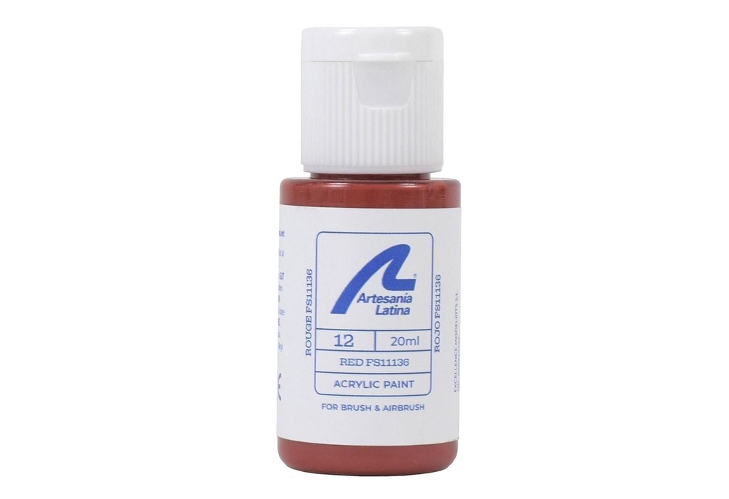 [Artesania Latina 27712  ] RED FS11136 PAINT - 20ml Artesania Latina 27712 