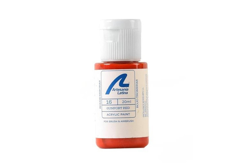 [Artesania Latina 27716  ] GUNPORT RED  - 20ml Artesania Latina 27716 