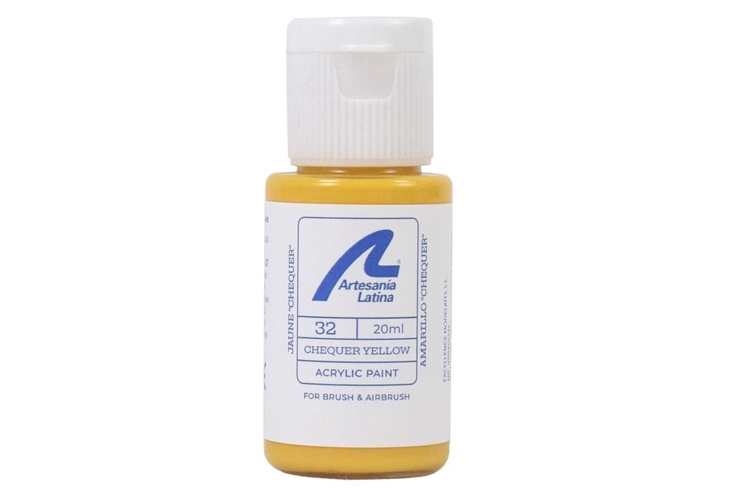[Artesania Latina 27732  ] CHEQUER YELLOW PAINT - 20ml Artesania Latina 27732 