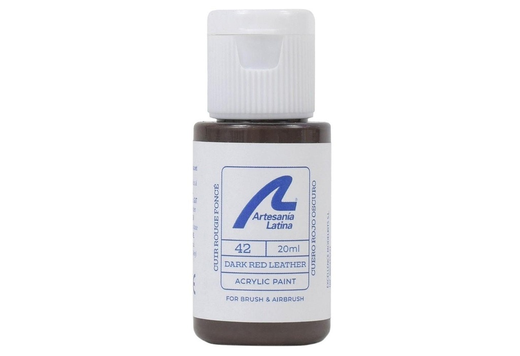 DARK RED LEATHER PAINT - 20ml Artesania Latina 27742 