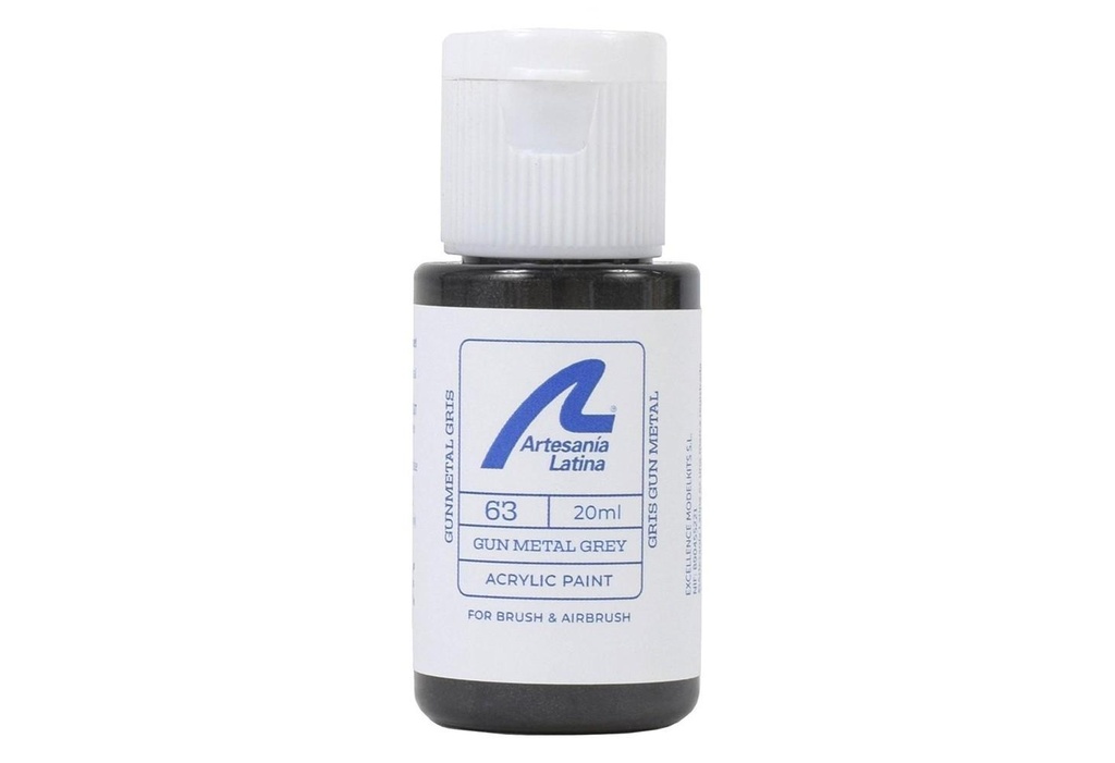 [Artesania Latina 27763  ] GUN METAL PAINT - 20ml Artesania Latina 27763 
