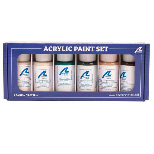 [Artesania Latina 277PACK31  ] THE INDIAN GIRL CANOE PAINT SET  (6 X 20ml)  Artesania Latina 277PACK31 