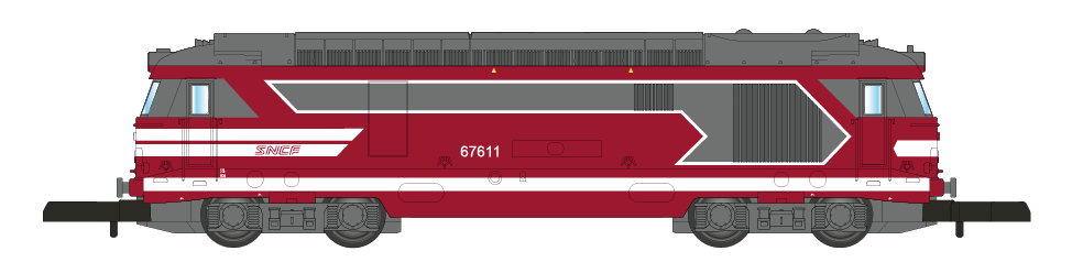 [L01-CA1A] BB67611 - Capitole Analog SNCF VI  L01-CA1A Azar Models