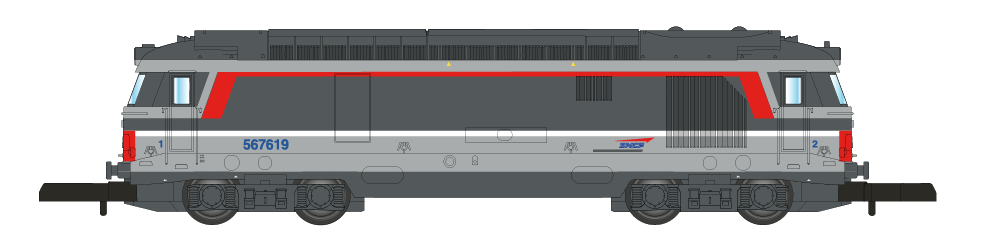 [L01-MS2D] BB67619 - Multiservices Digital SNCF V-VI  L01-MS2D Azar Models