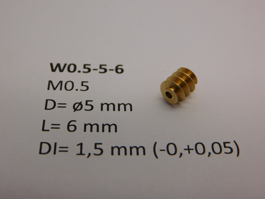 M0.5 D=ø5 L=6 DI=1.5 mm Micromotor W0.5-5-6    
