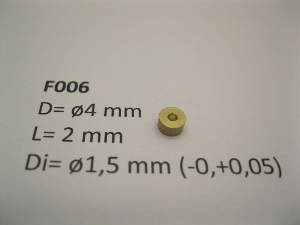 Flywheel  ø4 mm x 2 mm x ø1,5 mm Micromotor F006    