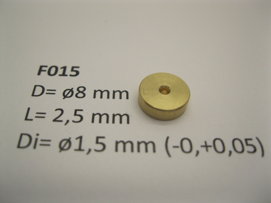 [Micromotor F015  ] Flywheel ø8 mm x 2,5 mm x ø1,5 mm Micromotor F015    