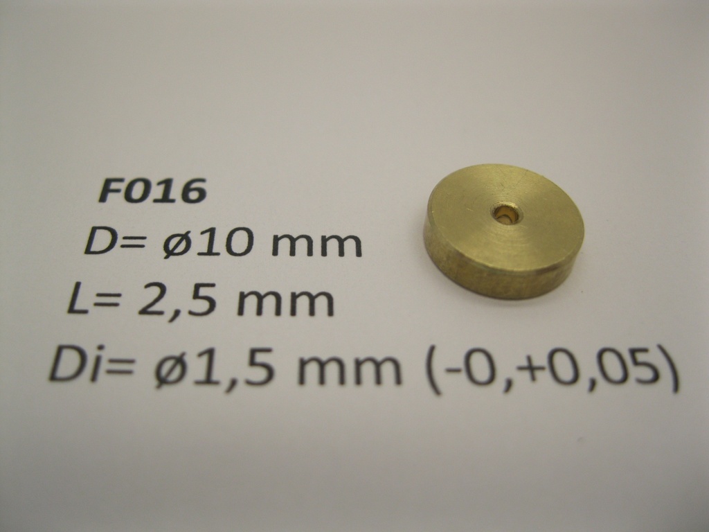 [Micromotor F016  ] Flywheel ø10 mm x 2,5 mm x ø1,5 mm Micromotor F016    