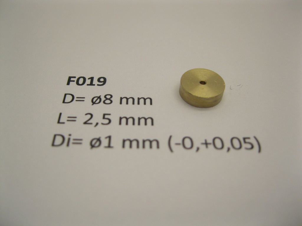 [Micromotor F019  ] Flywheel ø8 mm x 2,5 mm x ø1 mm Micromotor F019    