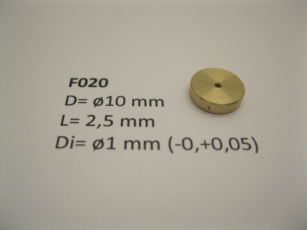 [Micromotor F020  ] Flywheel ø10 mm x 2,5 mm x ø1 mm Micromotor F020    