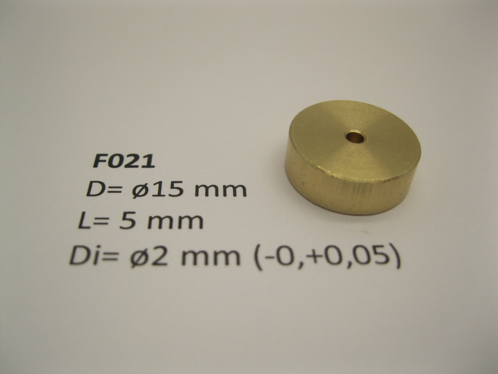 [Micromotor F021  ] Flywheel ø15 mm x 5 mm x ø2 mm Micromotor F021    