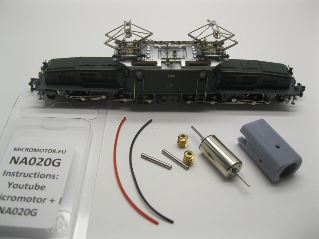 [Micromotor NA020G  ] Arnold Krokodil, Ae 6/8 II, Be 6/8 II, Ce 6/8 II Micromotor NA020G    