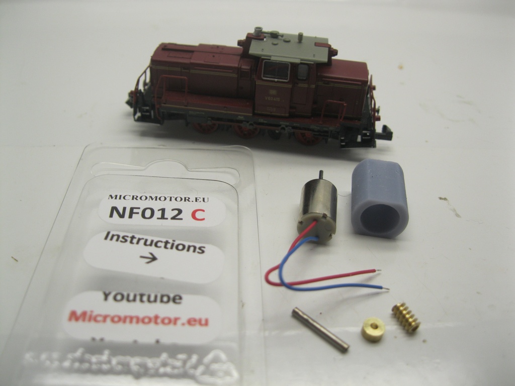 Flm V60, BR105, BR 106, BR 260, BR 346, BR 360, BR 363, BLS Em 845 Micromotor NF012C    