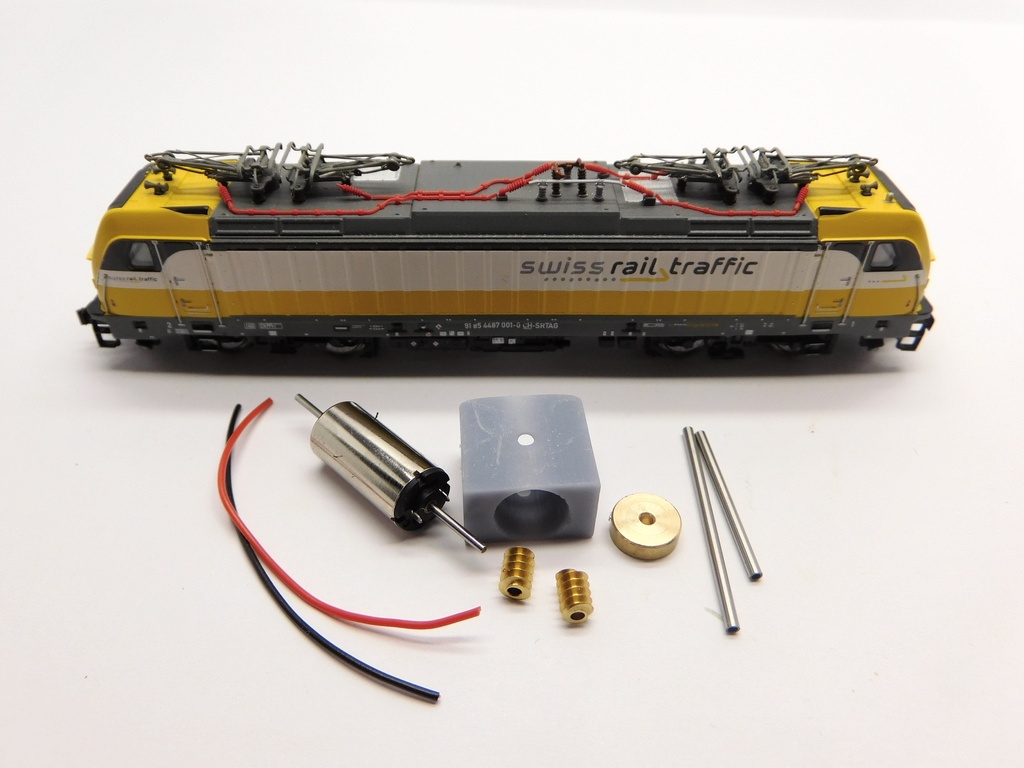 Flm DB BR 147, DB BR 147.5, DB LTE Railpool BR 187, Swiss Rail Re 487 Micromotor NF050C    