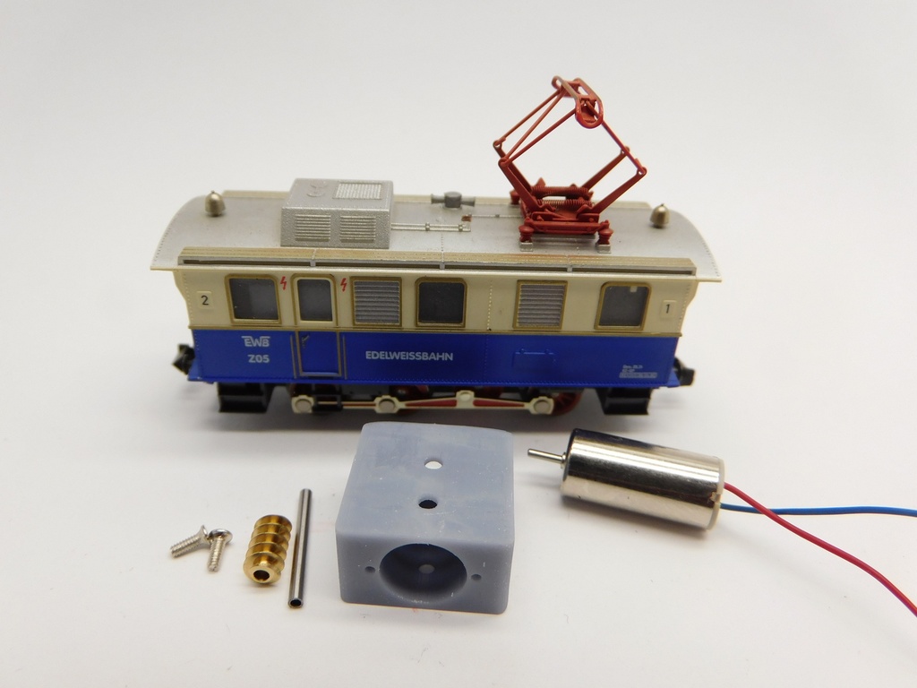 [Micromotor NF054G  ] Flm Zahnradlok, Wendelsteiner Kieswerk Lok Micromotor NF054G    