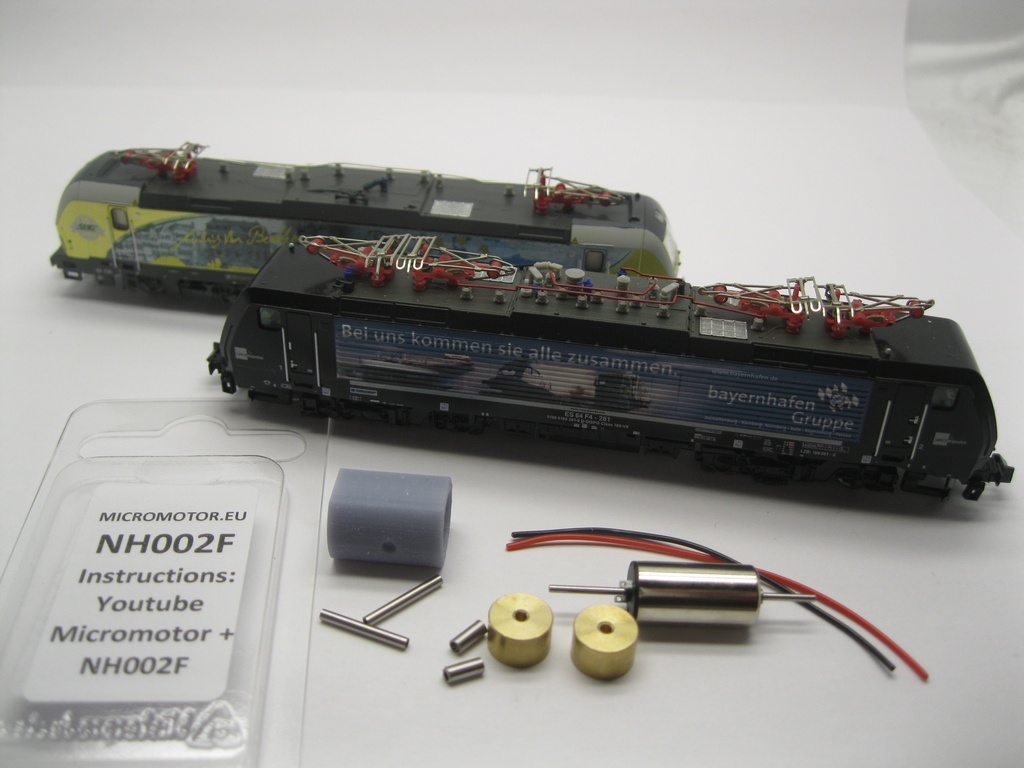 Hobbytrain Taurus Vectron (Neu) BR 182, BR 189, BR 193, Rh 1116, Rh 1216, Re 474, Re 475, ES 64 U2  Micromotor NH002F    