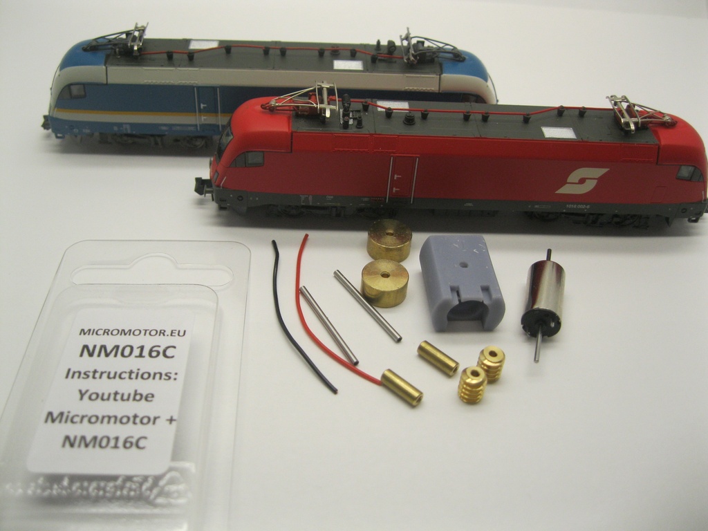 [Micromotor NM016C  ] Minitrix BR 127, BR 152, BR 182, BR 183, BR 189, RENFE BR 252,  ES 64 P, ES 64 F4, SBB Re 474, ÖBB  1016/1116, GYSEV  470 Micromotor NM016C    