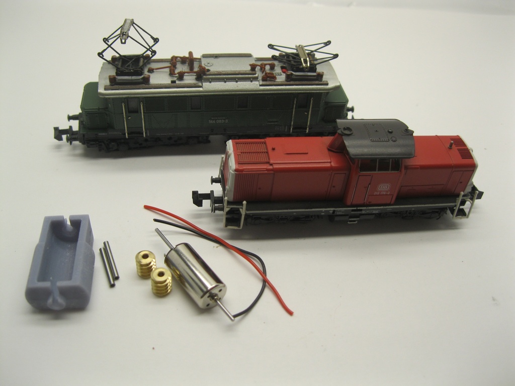 [Micromotor NM025G  ] Minitrix V100/BR 212 (old Model), E 44, BR 144 Micromotor NM025G    