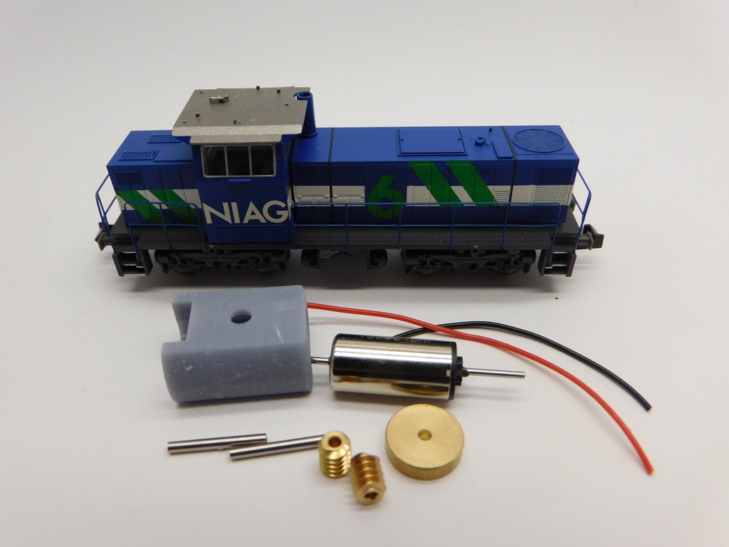 [Micromotor NM040C  ] Minitrix MaK G 1000 BB, BE MAK DE 1002, MaK G 1205, MaK G 1206, DB NS Br 6400, SBB AM 842, ÖBB Reihe 2070, SNCF/FRET BB 461000 / BB 61000  Micromotor NM040C    