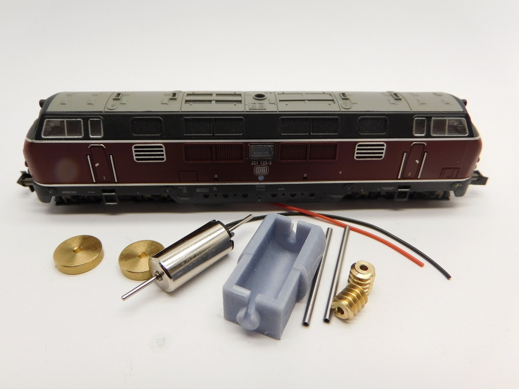 [Micromotor NM043C  ] Minitrix V 200, V 270, BR 220, BR 221 Micromotor NM043C    