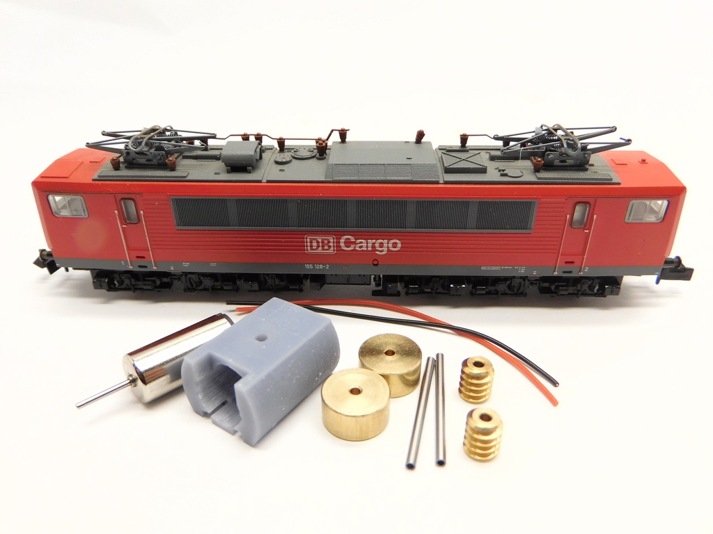 Minitrix BR 103, BR 151, BR 155, BR 750,  E 03, DR BR 250  Micromotor NM055C    