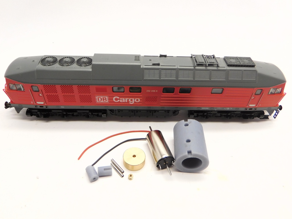 [Micromotor TRC002C  ] Roco DR BR 120 / 130 / 132 / 142, DB BR 232, 233, 234, 241, EKO-Trans DE 300.02, NS RN 232, CSD T 679.2002, Ei.L.T V.01, ITL W 232 Micromotor TRC002C    