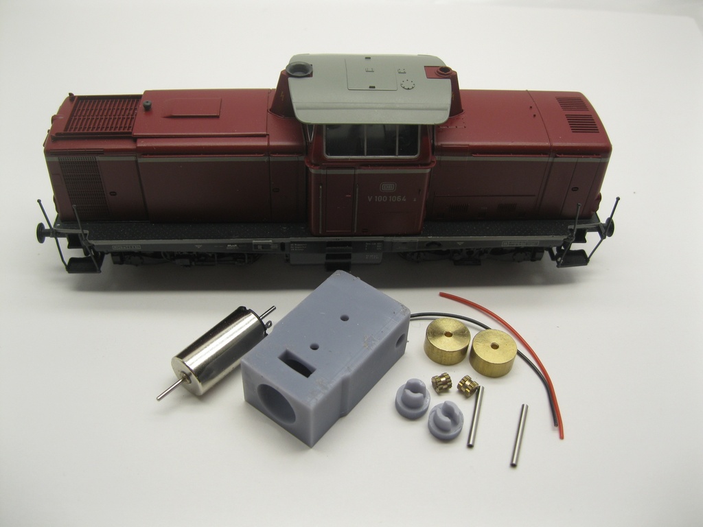 [Micromotor HR008C  ] Roco V 100, BR 211/212/213, BR 203/204,ÖBB 2045/2048, V 1252, V 84, DR V100, BR 110/112/114/115, NS 1000, Sersa Am 847, V 80 / BR 280, E 80 Micromotor HR008C    