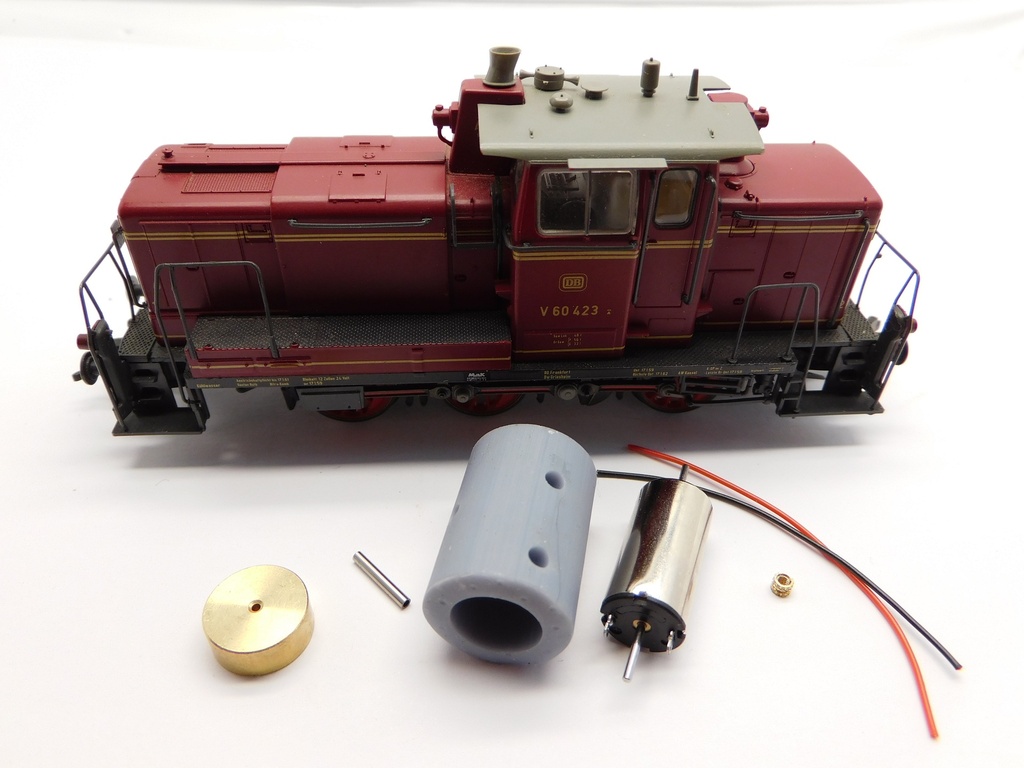 [Micromotor HR010F  ] Roco V60, BR 260, BR 261, BR 360, BR 361, BR 364, BR 365, BLS Em 3/3, NSB Di 5, SNCB Reeks 260,  8000 Micromotor HR010F    