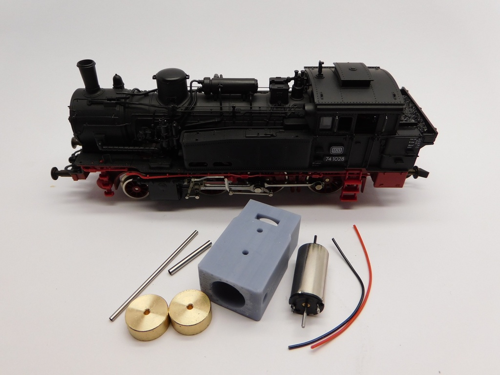 [Micromotor HR012F  ] Roco DB, DR, DRG BR 74, KPEV 12, SNCF 130 TC, SNCB Reeks 96, NS 5900 (Old Motor) Micromotor HR012F    