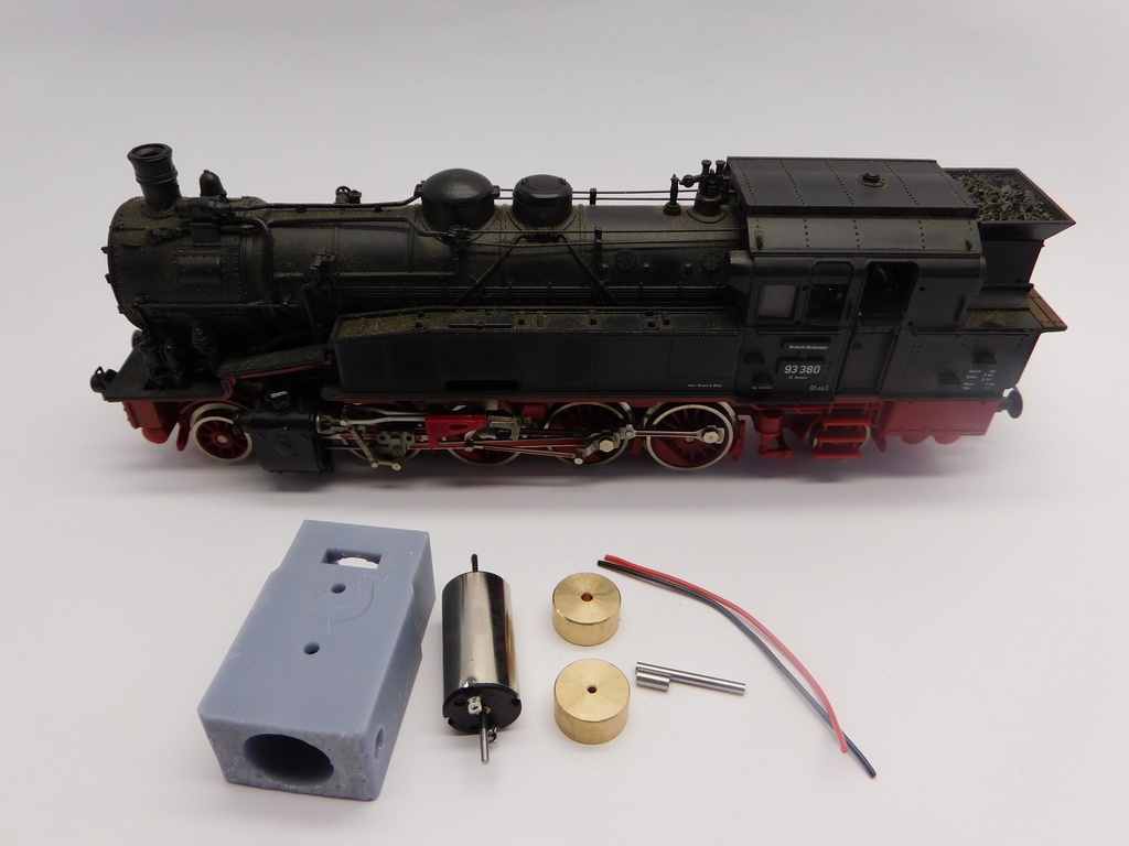 [Micromotor HR015F  ] Roco DB DR DRG BR 57, BR 93, SBB C 5/6, ÖBB Rh 657, BBÖ BR 93, FS Gr 473, NS 4800, SNCB Reeks 90, SNCF 050 B 141.TA, CFL 4300 5200 (Motor mit 1 Schnecke) Micromotor HR015F    