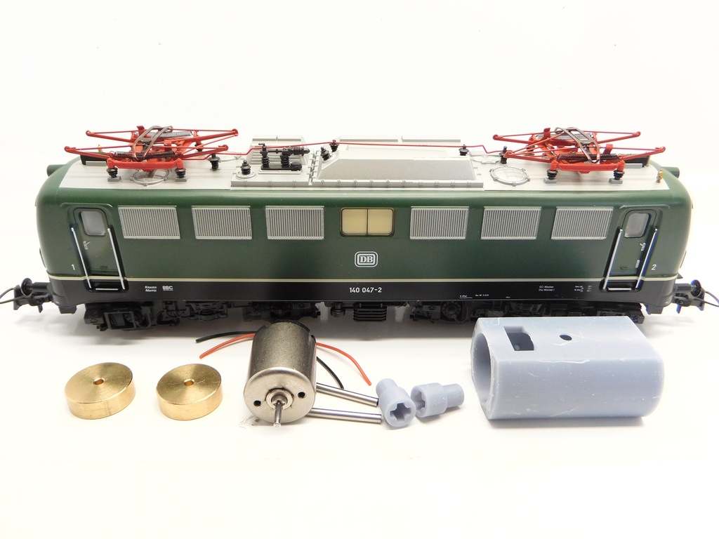 Roco BR 110, BR 140, US FP7 Micromotor HR030C    